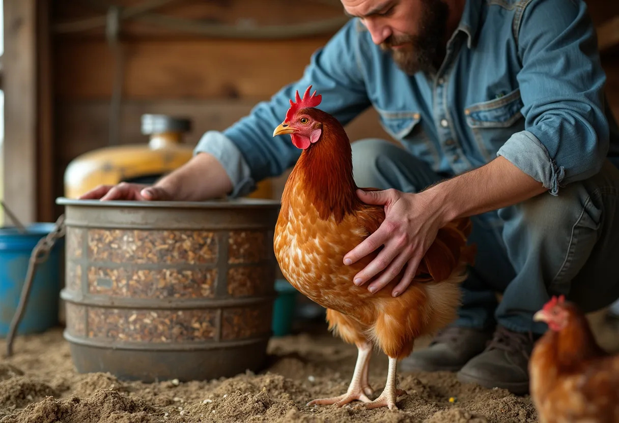 poule poulailler