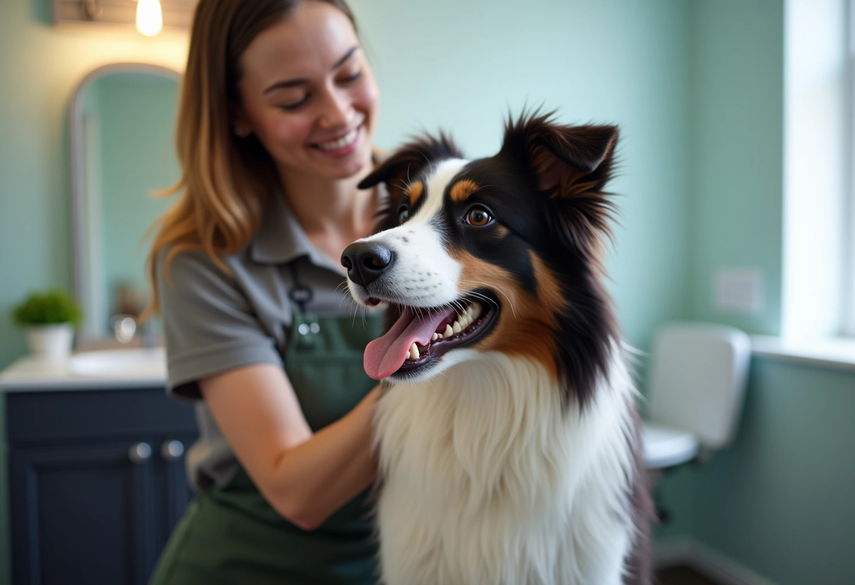 border collie croisé berger australien